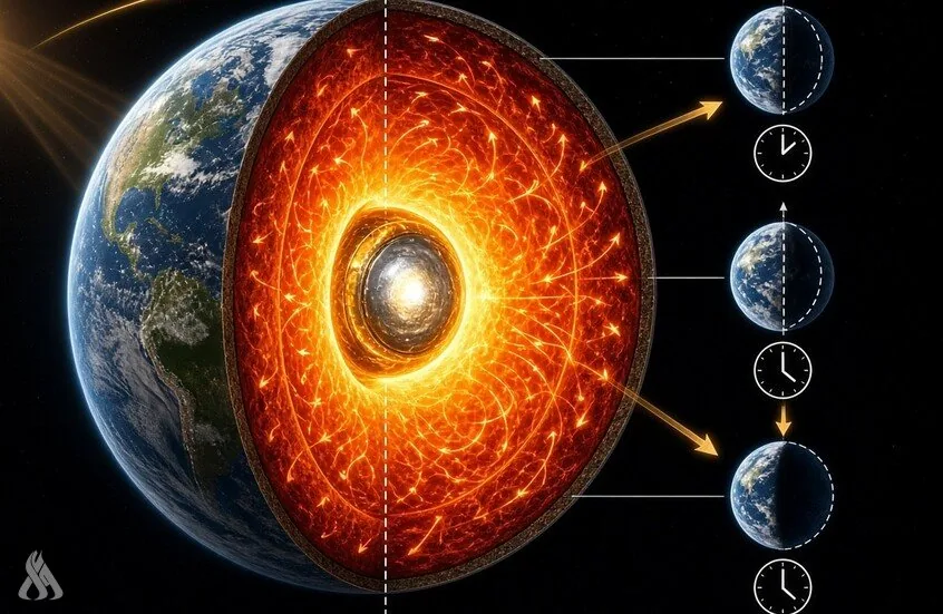 قوة خفية في أعماق الأرض تؤثر في طول اليوم