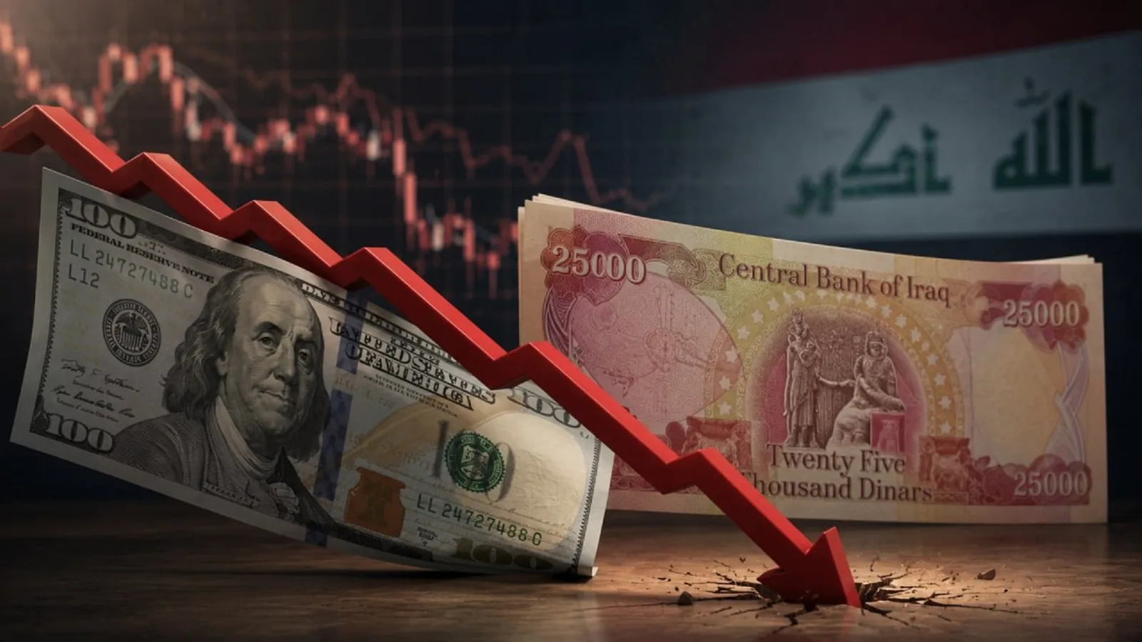 البنك المركزي يعلن تعديل أسعار صرف الدولار بناءً على قرار مجلس الوزراء